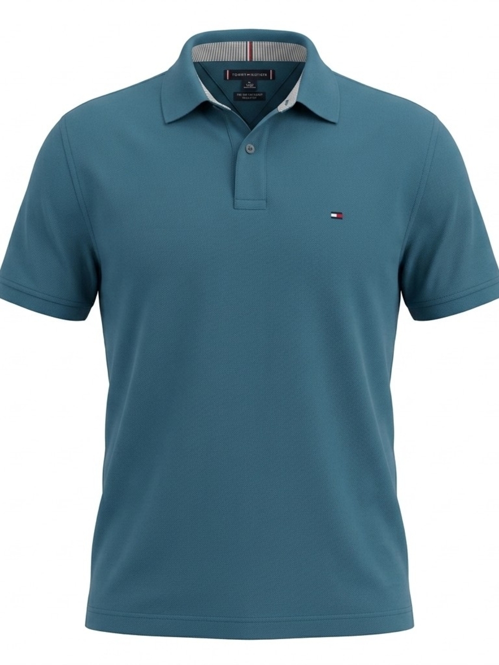 Tommy Hilfiger Men's Teal Classic 1985 Regular Fit Polo Shirt XL